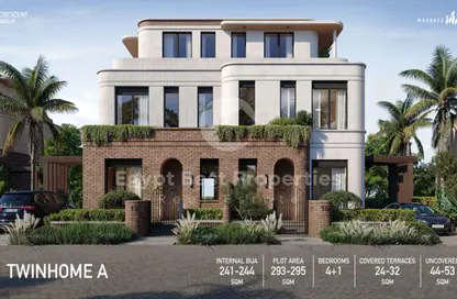 Twin House - 5 Bedrooms - 5 Bathrooms for sale in Swan Lake Residence - 5th Settlement Compounds - The 5th Settlement - New Cairo City - Cairo
