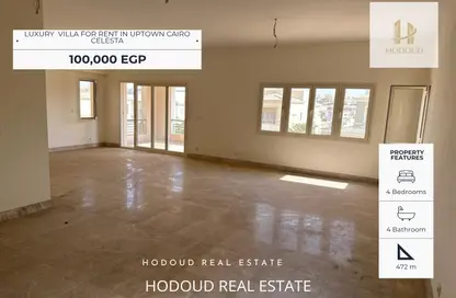 Villa - 4 Bedrooms - 4 Bathrooms for rent in Celesta Hills - Uptown Cairo - Mokattam - Cairo