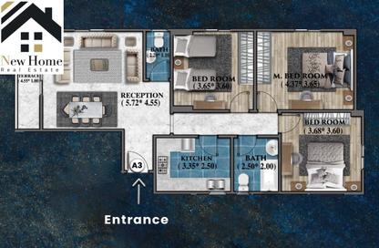 Apartment - 3 Bedrooms - 2 Bathrooms for sale in Bait Alwatan - The 5th Settlement - New Cairo City - Cairo