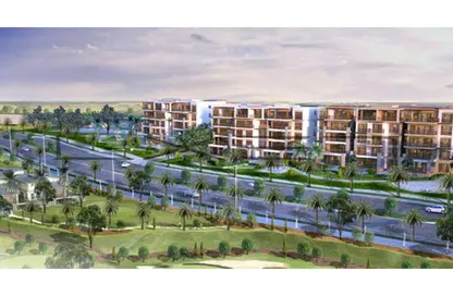 Apartment - 2 Bedrooms - 2 Bathrooms for sale in The Fourteen Golf Residences - Uptown Cairo - Mokattam - Cairo