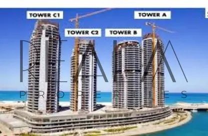 دوبلكس - 3 غرف نوم - 3 حمامات للبيع في ذا جيت تاورز - مدينة العلمين الجديدة - العلمين - الساحل الشمالي