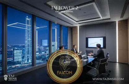 Office Space - Studio - 1 Bathroom for sale in Taj Tower - Central Business District - New Capital City - Cairo