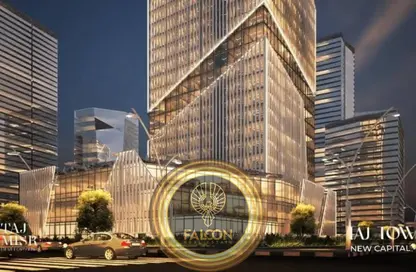 Office Space - Studio - 2 Bathrooms for sale in Taj Tower - Central Business District - New Capital City - Cairo