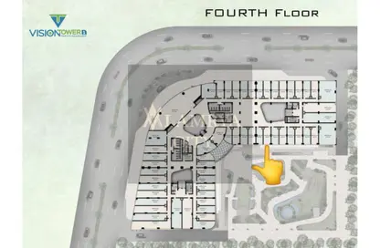 Office Space - Studio - 1 Bathroom for sale in Vision Tower 1 - Financial District - New Capital City - Cairo