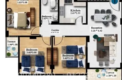 Apartment - 3 Bedrooms - 2 Bathrooms for sale in Gardenia Al Obour - 3rd District - Obour City - Qalyubia