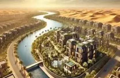 شاليه - 2 غرف نوم - 2 حمامات للبيع في جريان - مدينة زايد الجديدة - الشيخ زايد - الجيزة