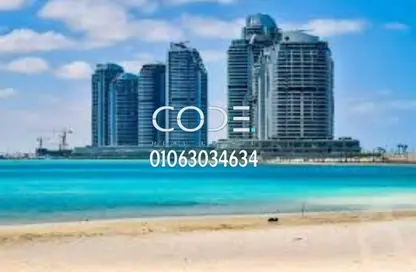 Apartment - 2 Bedrooms - 2 Bathrooms for sale in Beachfront Towers - New Alamein City - Al Alamein - North Coast