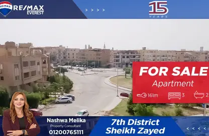 Apartment - 3 Bedrooms - 2 Bathrooms for sale in 7th District - Sheikh Zayed City - Giza