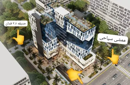 محل تجاري - استوديو - 1 حمام للبيع في منطقة الداون تاون - العاصمة الإدارية الجديدة - القاهرة
