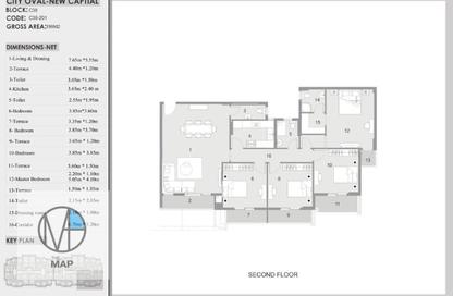 Apartment - 4 Bedrooms - 3 Bathrooms for sale in City Oval - New Capital Compounds - New Capital City - Cairo