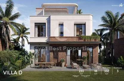 Villa - 3 Bedrooms - 4 Bathrooms for sale in Crescent Walk - 5th Settlement Compounds - The 5th Settlement - New Cairo City - Cairo