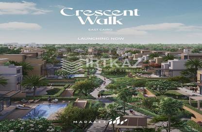 Apartment - 2 Bedrooms - 2 Bathrooms for sale in Crescent Walk - 5th Settlement Compounds - The 5th Settlement - New Cairo City - Cairo