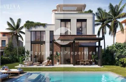 Villa - 4 Bedrooms - 5 Bathrooms for sale in Crescent Walk - 5th Settlement Compounds - The 5th Settlement - New Cairo City - Cairo