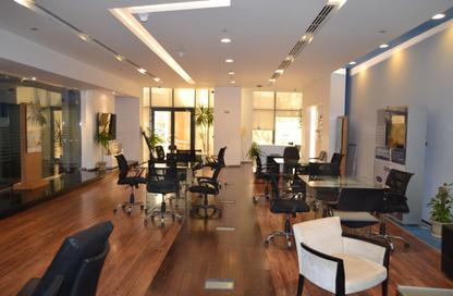 Office Space - Studio - 2 Bathrooms for rent in Bank Center Street - South Teseen St. - The 5th Settlement - New Cairo City - Cairo