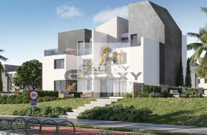 Twin House - 5 Bedrooms - 5 Bathrooms for sale in Rivers - New Zayed City - Sheikh Zayed City - Giza