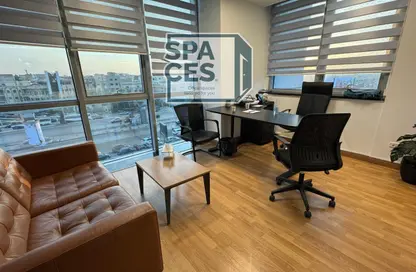 Office Space - Studio - 1 Bathroom for rent in Bank Center Street - South Teseen St. - The 5th Settlement - New Cairo City - Cairo