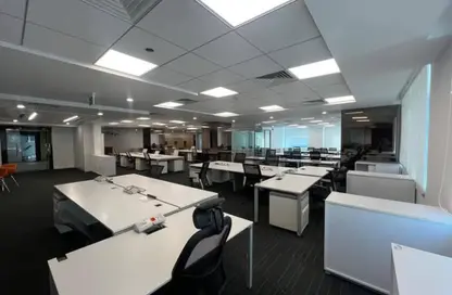 Office Space - Studio - 3 Bathrooms for rent in Bank Center Street - South Teseen St. - The 5th Settlement - New Cairo City - Cairo