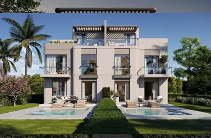 Townhouse - 4 Bedrooms - 5 Bathrooms for sale in Waslet Dahshur Road - Sheikh Zayed City - Giza
