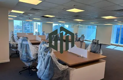 Office Space - Studio - 1 Bathroom for rent in Bank Center Street - South Teseen St. - The 5th Settlement - New Cairo City - Cairo