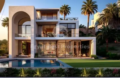 فيلا - 3 غرف نوم - 4 حمامات للبيع في جريان - مدينة زايد الجديدة - الشيخ زايد - الجيزة