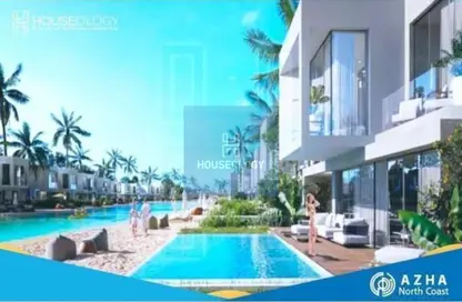 Chalet - 2 Bedrooms - 3 Bathrooms for sale in Azha North - Ras Al Hekma - North Coast