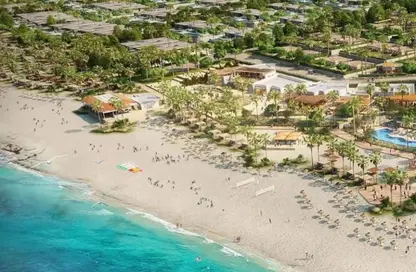 Chalet - 2 Bedrooms - 2 Bathrooms for sale in Ramla Lakeside - Qesm Ad Dabaah - North Coast