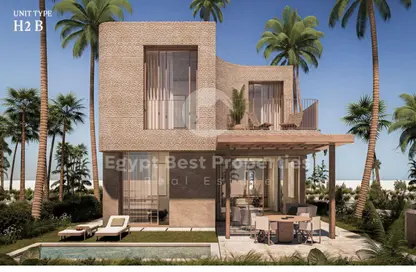 Villa - 4 Bedrooms - 5 Bathrooms for sale in Ramla Lakeside - Qesm Ad Dabaah - North Coast