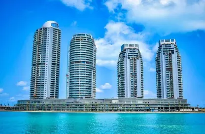 شقق فندقية - 3 غرف نوم - 3 حمامات للبيع في نورث ايدج تاورز - مدينة العلمين الجديدة - العلمين - الساحل الشمالي