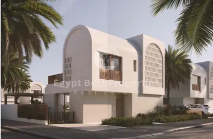 فيلا - 3 غرف نوم - 4 حمامات للبيع في رملة ليك سايد - قسم الضبعة - الساحل الشمالي