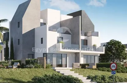 Twin House - 4 Bedrooms - 4 Bathrooms for sale in Rivers - New Zayed City - Sheikh Zayed City - Giza