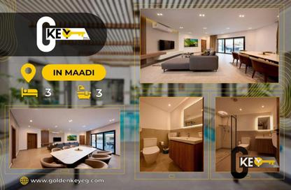 Penthouse - 3 Bedrooms - 3 Bathrooms for rent in Sarayat Al Maadi - Hay El Maadi - Cairo