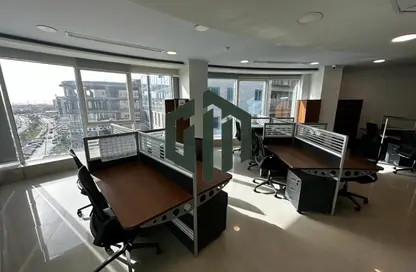 Office Space - Studio - 3 Bathrooms for rent in Bank Center Street - South Teseen St. - The 5th Settlement - New Cairo City - Cairo