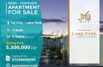 Apartment - 2 Bedrooms - 2 Bathrooms for sale in Taj City - 5th Settlement Compounds - The 5th Settlement - New Cairo City - Cairo