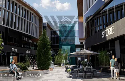 Office Space - Studio - 1 Bathroom for sale in Plus 90 Mall - North Teseen St. - The 5th Settlement - New Cairo City - Cairo