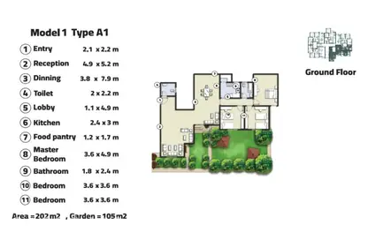 Apartment - 3 Bedrooms - 2 Bathrooms for sale in Bait Alwatan - New Obour City - Qalyubia