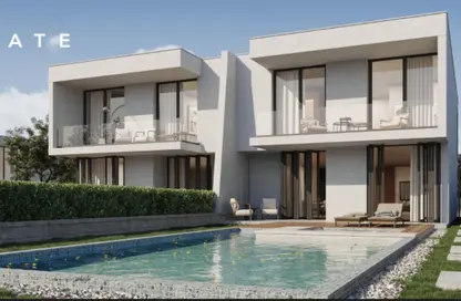 Twin House - 5 Bedrooms - 6 Bathrooms for sale in Direction White - Ras Al Hekma - North Coast