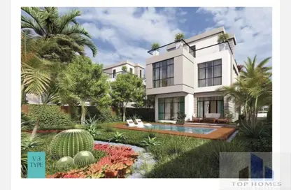 Twin House - 4 Bedrooms - 2 Bathrooms for sale in Saada Compound - New Cairo City - Cairo