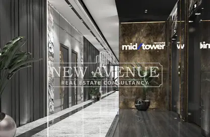 Retail - Studio - 2 Bathrooms for sale in Mid Tower - Downtown Area - New Capital City - Cairo