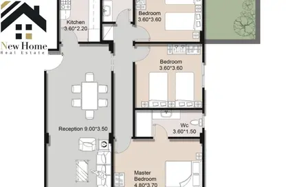 Apartment - 3 Bedrooms - 2 Bathrooms for sale in The 5th Settlement - New Cairo City - Cairo