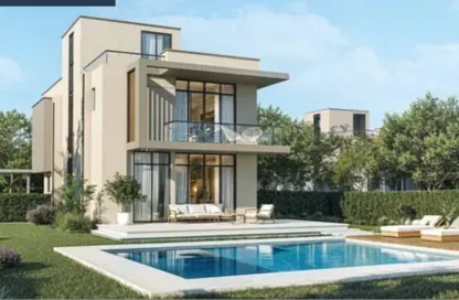 Villa - 3 Bedrooms - 3 Bathrooms for sale in Waslet Dahshur Road - Green Belt - 6 October City - Giza