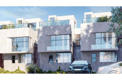 Twin House - 4 Bedrooms - 4 Bathrooms for sale in Gates Prive - Waslet Dahshur Road - Sheikh Zayed City - Giza