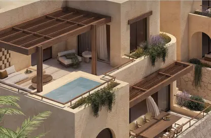 شاليه - 3 غرف نوم - 4 حمامات للبيع في رملة ليك سايد - قسم الضبعة - الساحل الشمالي