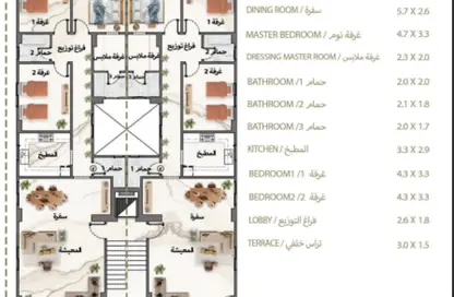 شقة - 3 غرف نوم - 3 حمامات للبيع في مدينة 6 أكتوبر - الجيزة