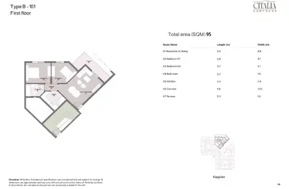 Apartment - 2 Bedrooms - 2 Bathrooms for sale in Citalia - New Obour City - Qalyubia