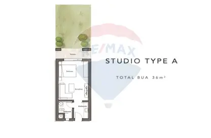 Chalet - Studio - 1 Bathroom for sale in The Cribs Jefaira - Ras Al Hekma - North Coast