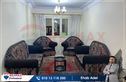 شقة - 2 غرف نوم - 1 حمام للايجار في شارع خالد بن الوليد - ميامي - حي اول المنتزة - الاسكندرية