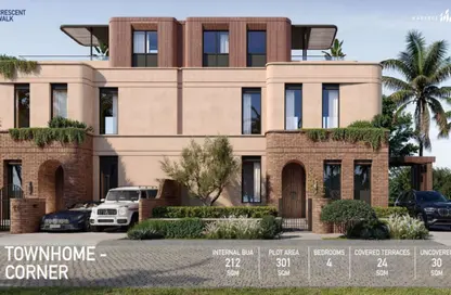 Villa - 3 Bedrooms - 3 Bathrooms for sale in Crescent Walk - 5th Settlement Compounds - The 5th Settlement - New Cairo City - Cairo