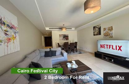 Apartment - 2 Bedrooms - 2 Bathrooms for rent in Cairo Festival City - North Investors Area - New Cairo City - Cairo