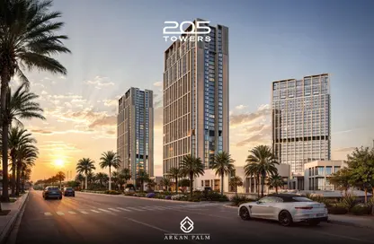 شقق فندقية - غرفة نوم - 2 حمامات للبيع في 205 اركان بالم - كمبوندات الشيخ زايد - الشيخ زايد - الجيزة