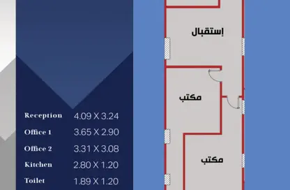 Office Space - Studio - 1 Bathroom for sale in Hadayek El Ahram - Giza